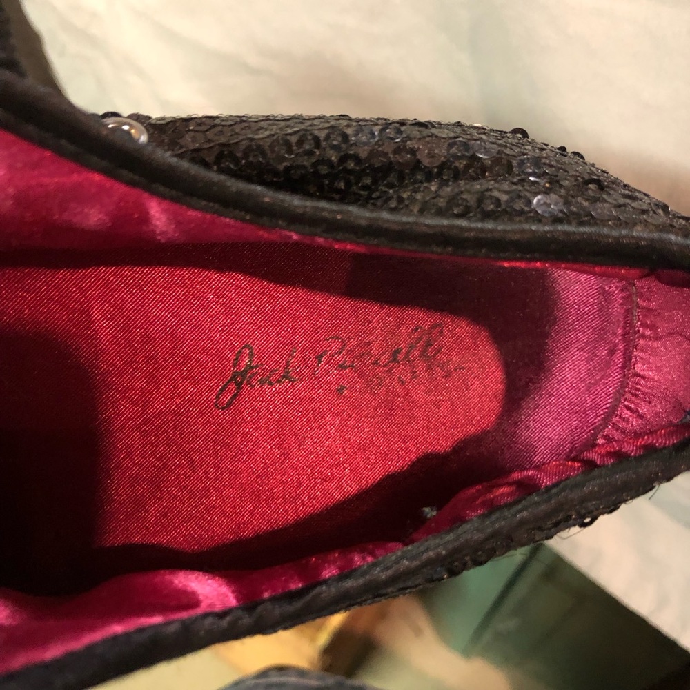 Converse/ Jack Purcell Black Sequin Women's Sneakers - Picture 8 of 8
